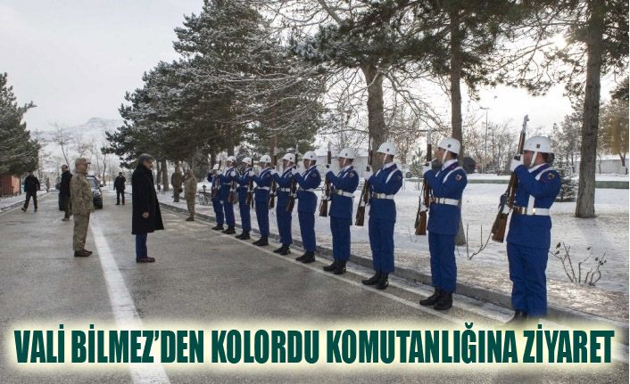 Vali Bilmez’den Asayiş Kolordu Komutanlığına ziyaret