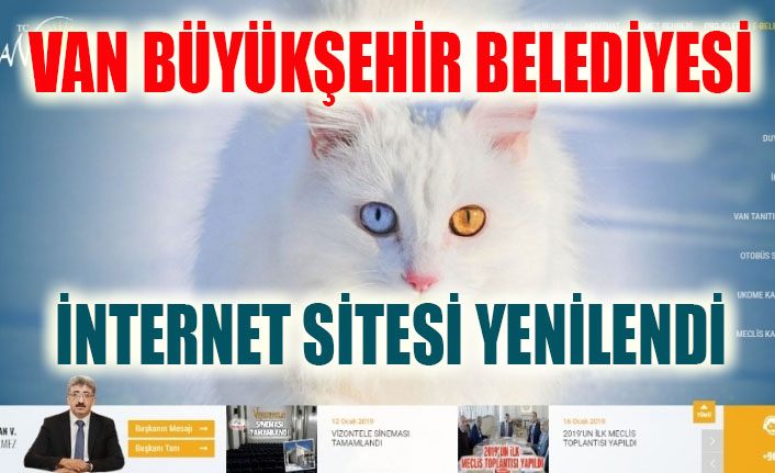 Van Büyükşehir Belediyesinin internet sitesi yenilendi