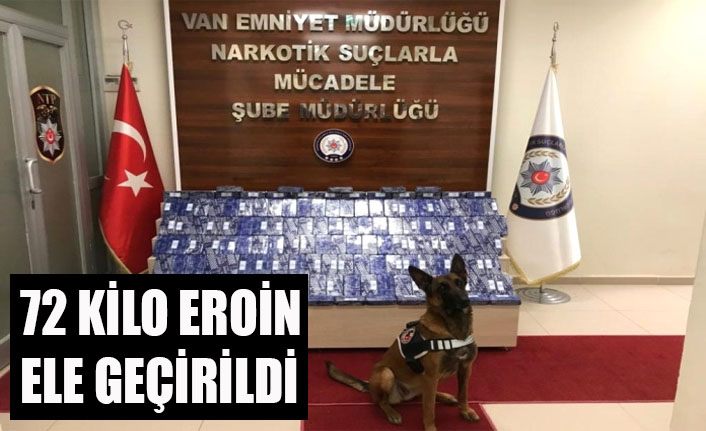 Zeyna'nın katıldığı operasyonda 72 kilo eroin ele geçirildi