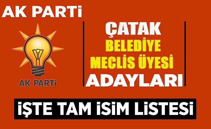 AK Parti Çatak Belediye Meclis Üyesi adayları