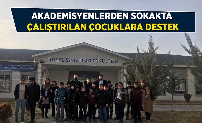 Akademisyenlerden sokakta çalıştırılan çocuklara destek