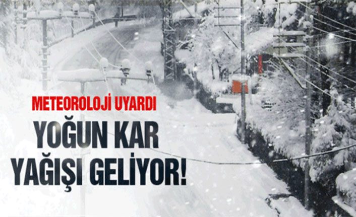 Doğu illeri için yoğun kar yağışı uyarısı