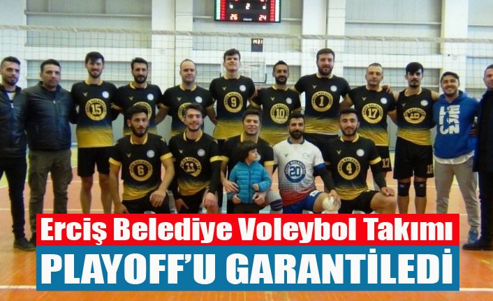 Erciş Belediye Voleybol Takımı playoff'u garantiledi