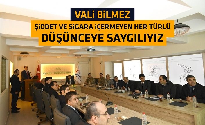 Vali Bilmez, “Şiddet ve silah içermeyen her türlü düşünceye saygılıyız”