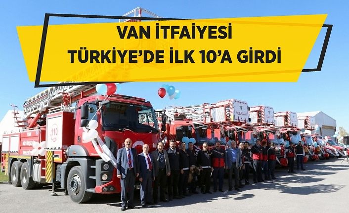 Van itfaiyesi, Türkiye’de ilk 10’a girdi