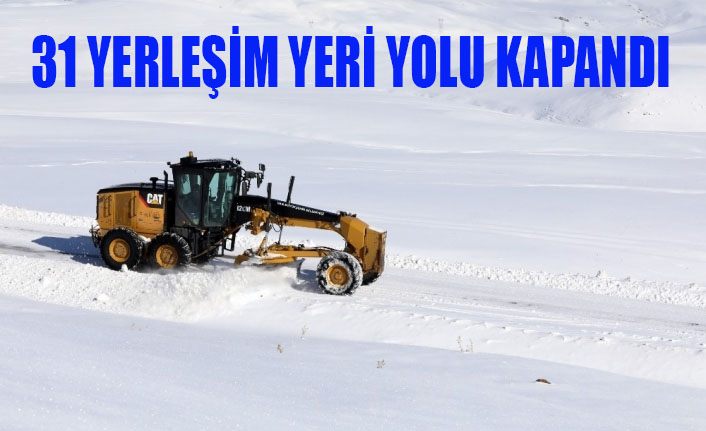 Van’da 31 yerleşim yeri ulaşıma kapandı