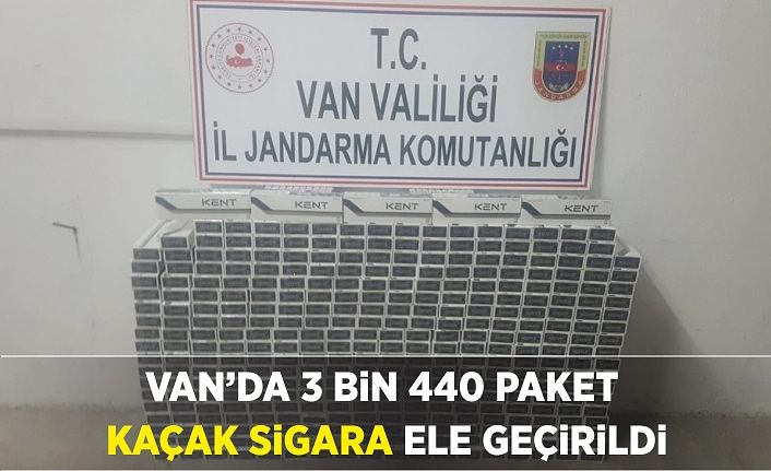 Van’da 3 bin 440 paket kaçak sigara ele geçirildi