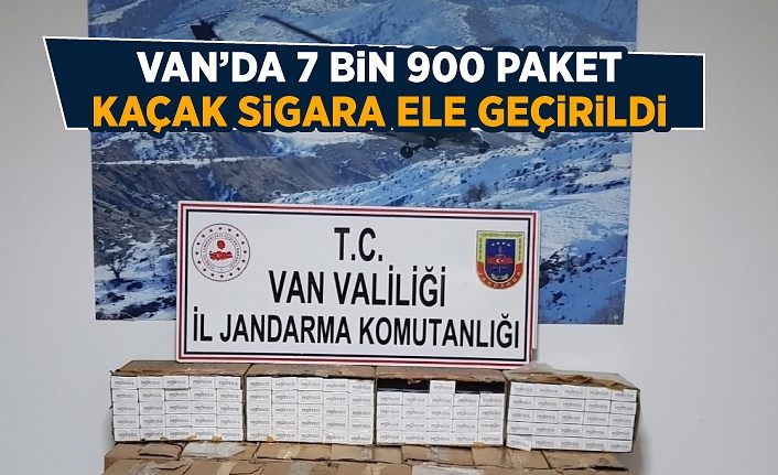 Van’da 7 bin 900 paket kaçak sigara ele geçirildi