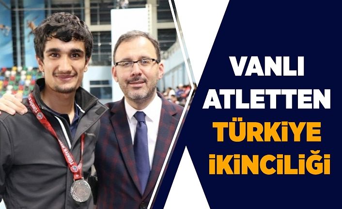 Vanlı atletten Türkiye ikinciliği