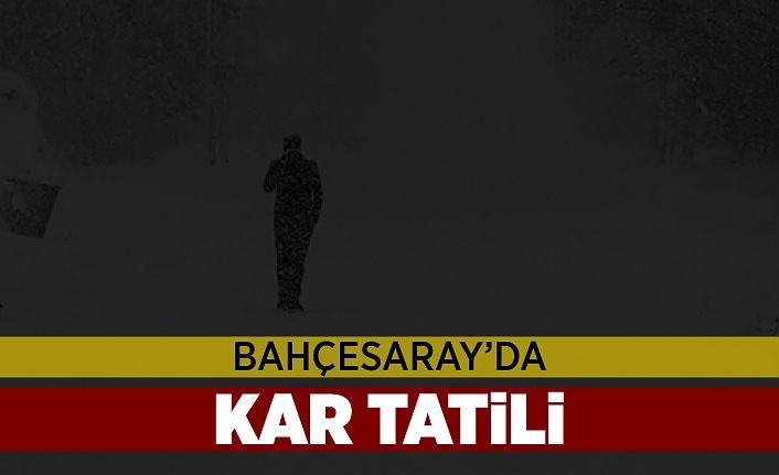 Bahçesaray’da kar tatili