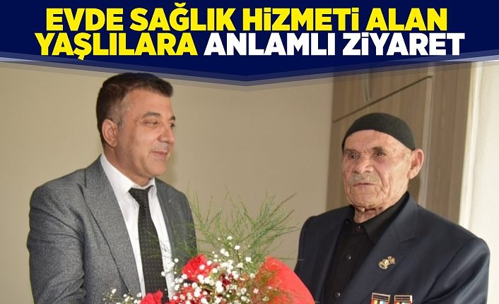 Evde sağlık hizmeti alan yaşlılara anlamlı ziyaret