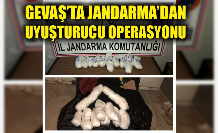 Gevaş’ta 3 kilo 179 gram uyuşturucu ele geçirildi