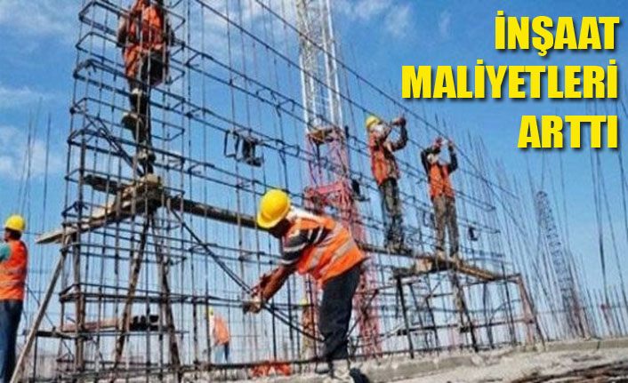 İnşaat maliyetleri bir önceki aya göre arttı