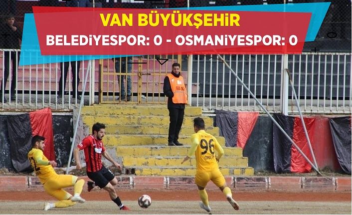 Van Büyükşehir Belediyespor: 0 - Osmaniyespor: 0