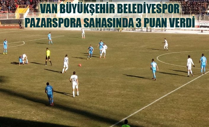 Van Büyükşehir Belediyespor: 0 - Pazarspor: 1