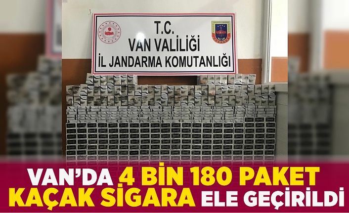 Van’da 4 bin 180 paket kaçak sigara ele geçirildi