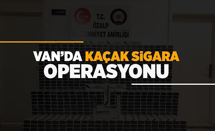 Van’da kaçak sigara operasyonu