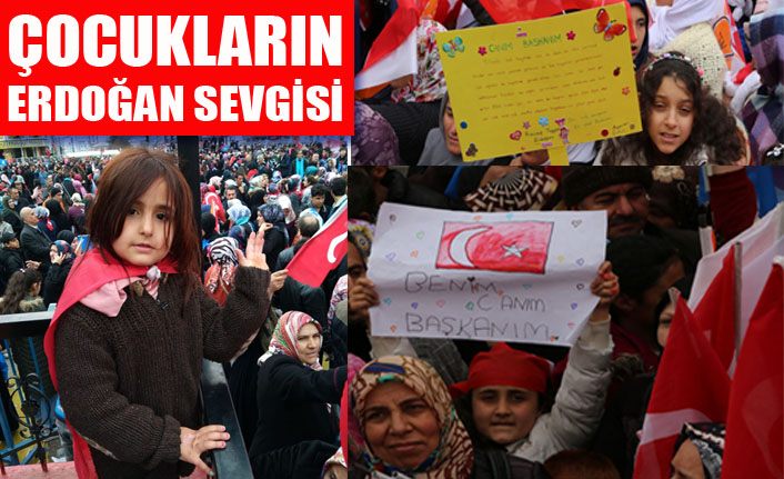 Vanlı çocukların ve gençlerin Cumhurbaşkanı Erdoğan sevgisi