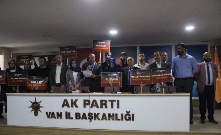 AK Parti Van İl Başkanlığı'ndan 27 Mayıs darbesine tepki