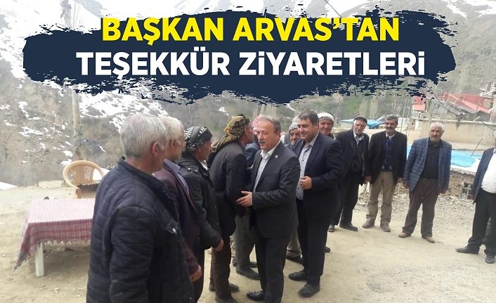 Başkan Arvas’tan teşekkür ziyaretleri