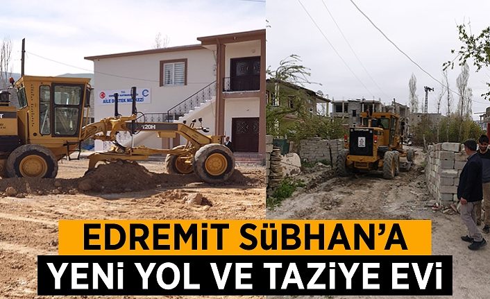 Edremit Belediyesi Süphan’a yeni yol ve taziye evi
