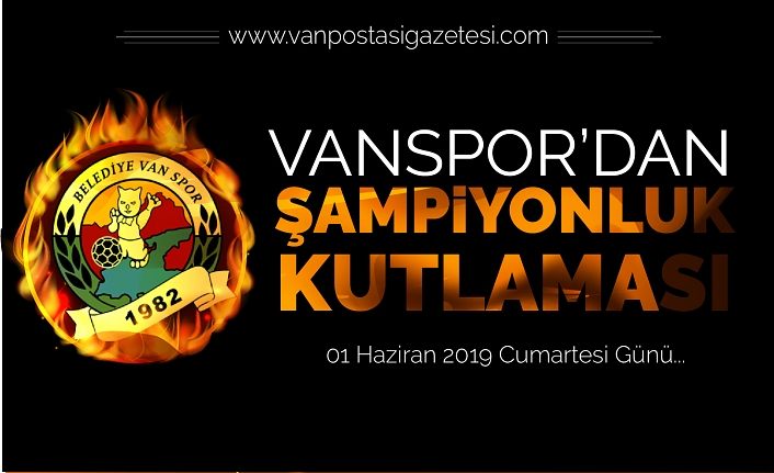 Vanspor’dan şampiyonluk kutlaması