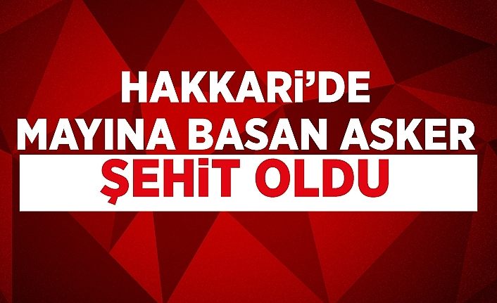 Hakkari’de mayına basan asker şehit oldu