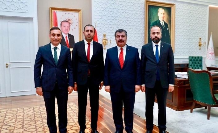 Rektör Şevli’den Bakan Koca’ya ziyaret