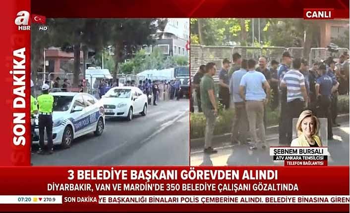 Van, Diyarbakır ve Mardin'de 350 belediye çalışanı gözaltında