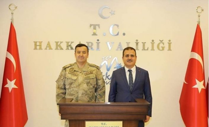 TEM Daire Başkanı Tuğgeneral Özfidan, Hakkari Valisi Akbuyık’ı ziyaret etti