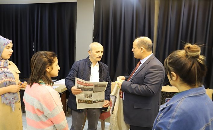 Gazeteci Ziya Türk, Van Bostaniçi MTAL’de öğrencilerle sohbet etti
