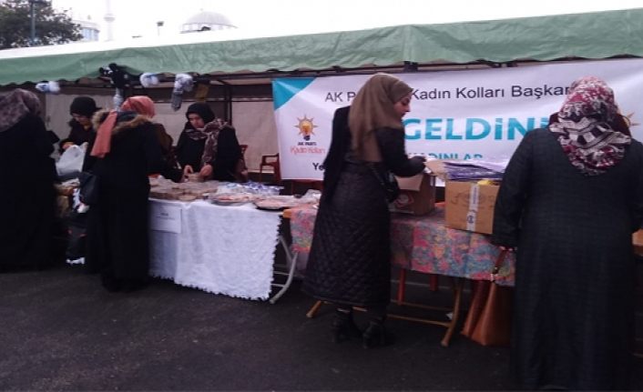 AK Parti Van Kadın Kolları yerli ürün pazarını kurdu