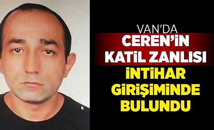 Van'da Ceren’in katil zanlısı intihar girişiminde bulundu