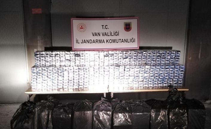 Van Çaldıran’da 13 bin paket kaçak sigara ele geçirildi