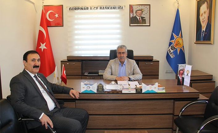 Van TB Başkanı Süer’den AK Parti Güpınar İlçe Başkanı Güngör’e ziyaret 