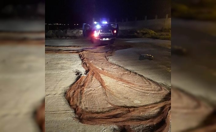 Van’da 350 metre manyat tipi ağ balık ele geçirildi