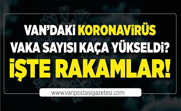 Van’daki Koronavirüs vaka sayısı kaça yükseldi? İşte rakamlar!