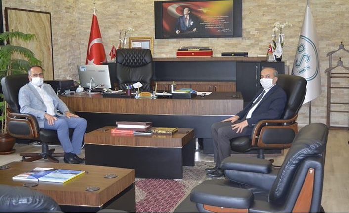 Van YYÜ Rektörü Şevli DSİ Bölge Müdürü Şahna’yı ziyaret etti