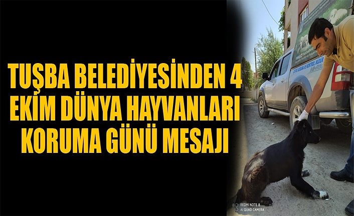 Tuşba Belediyesinden “4 Ekim Dünya Hayvanları Koruma Günü” Mesajı