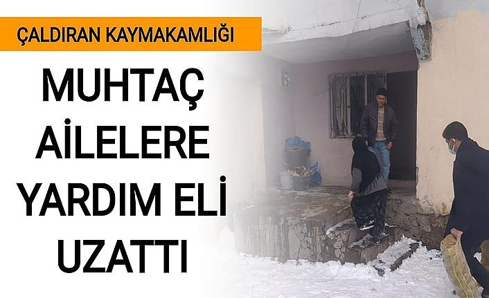 Çaldıran Kaymakamlığı muhtaç ailelere yardım eli uzattı