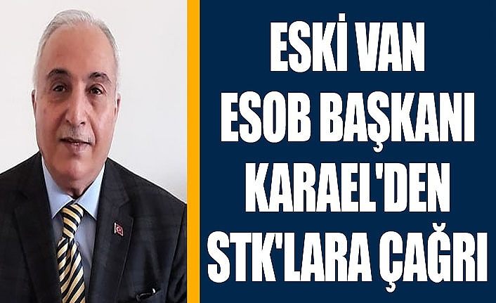 Eski Van ESOB Başkanı Karael'den STK'lara çağrı