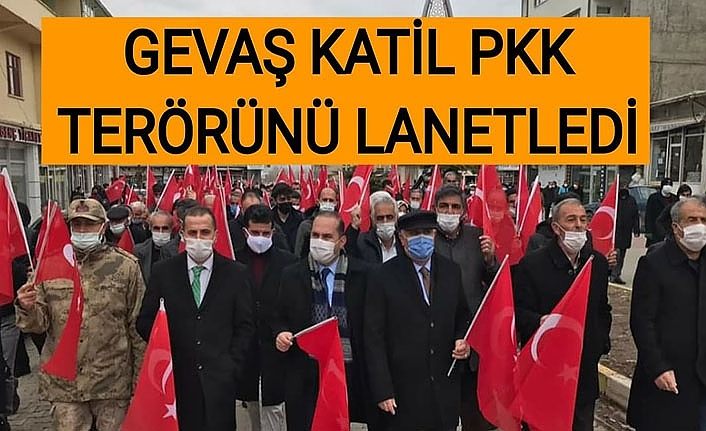 Gevaş katil PKK terörünü lanetlendi