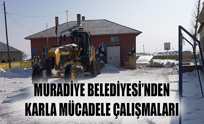 Muradiye Belediyesi’nden karla mücadele çalışmaları
