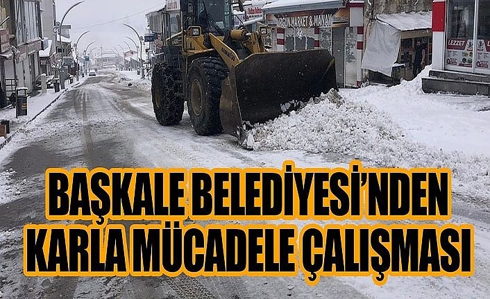 Başkale Belediyesi’nden karla mücadele çalışması