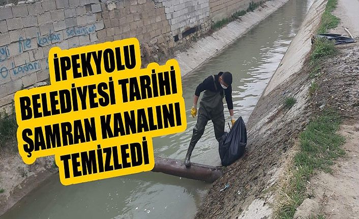 İpekyolu Belediyesi tarihi Şamran kanalını temizledi