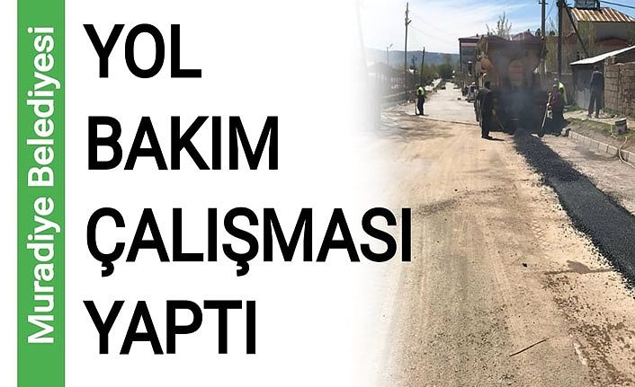 Muradiye Belediyesi yol bakım çalışması yaptı