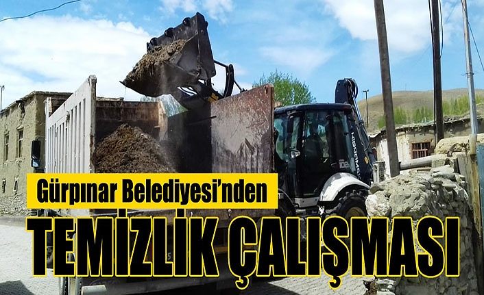 Gürpınar Belediyesi’nden temizlik çalışması