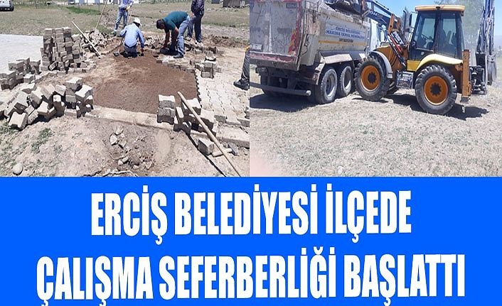Erciş Belediyesi ilçede çalışma seferberliği başlattı
