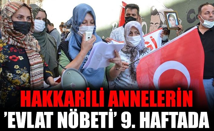 Hakkarili annelerin ’evlat nöbeti’ 9. haftada