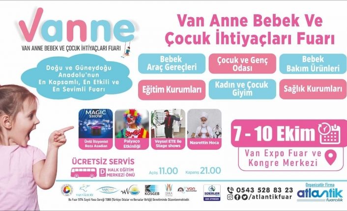 Van Anne, Bebek ve Çocuk Fuarı kapılarını açıyor